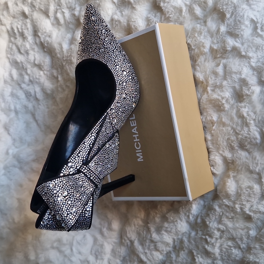 Black rhinestones heels - Picture 2 of 12